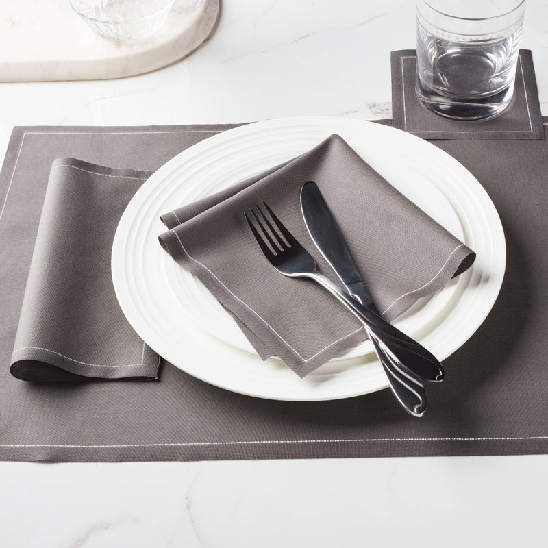 MY DRAP Cotton Cocktail Napkin - 4.5 x 4.5 in - 50 units per roll - Anthracite - Image 2